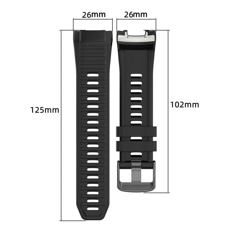 xDfind Quick Release Plastic Connector Solid Color Silicone Watch Band