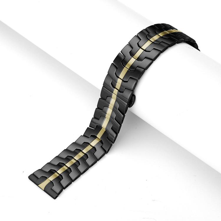 xDfind Butterfly Buckle Stainless Steel Watch Band, 22mm