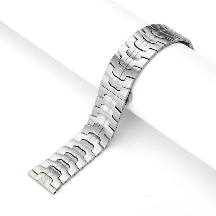 xDfind Butterfly Buckle Stainless Steel Watch Band, 22mm