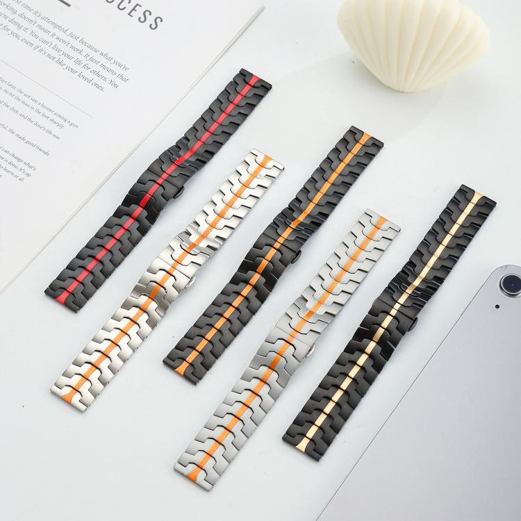 xDfind Butterfly Buckle Stainless Steel Watch Band, 22mm