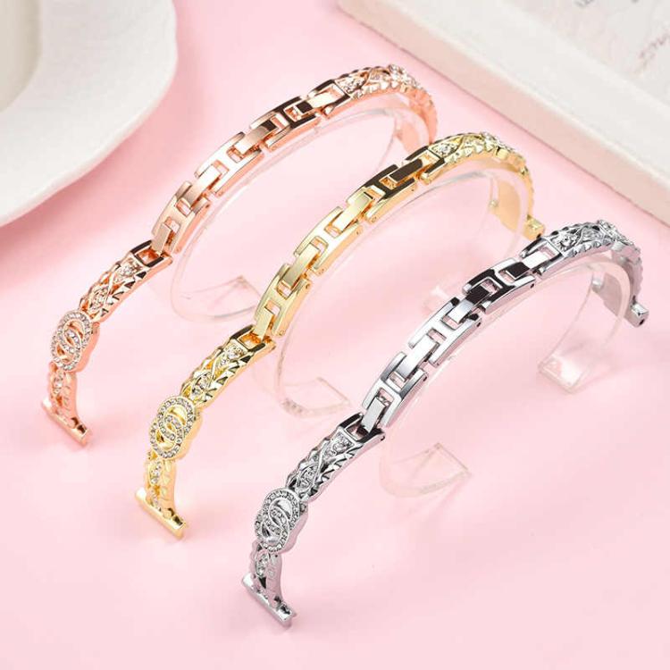 xDfind Thin Bracelet Diamond Metal Stainless Steel Watch Band