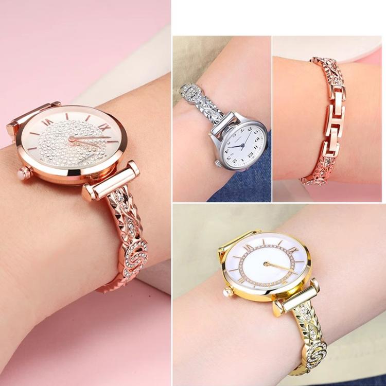 xDfind Thin Bracelet Diamond Metal Stainless Steel Watch Band