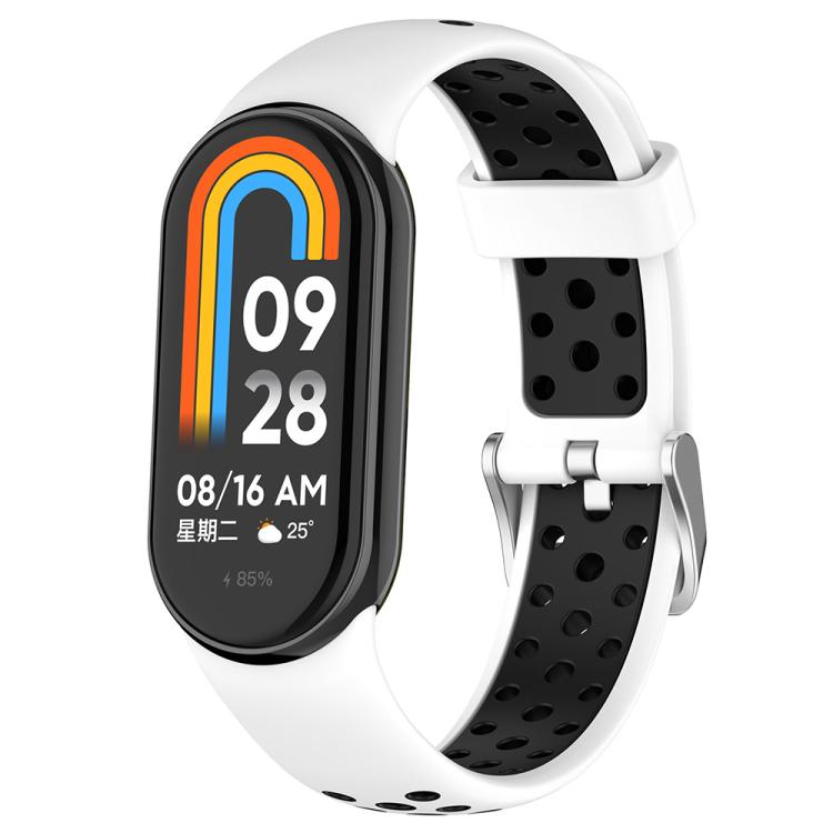 xDfind Metal Plug Two Color Silicone Watch Band