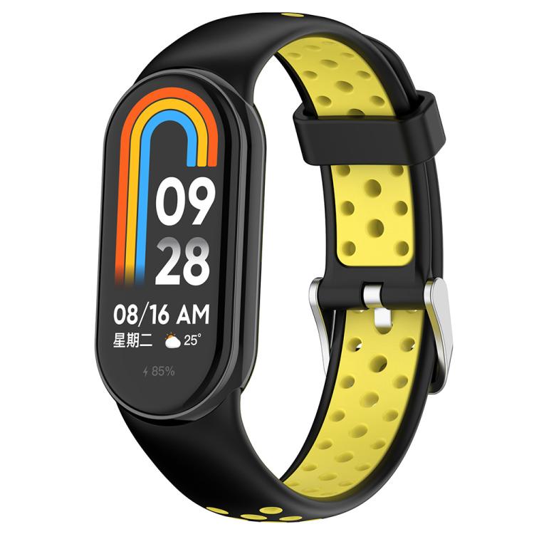 xDfind Metal Plug Two Color Silicone Watch Band