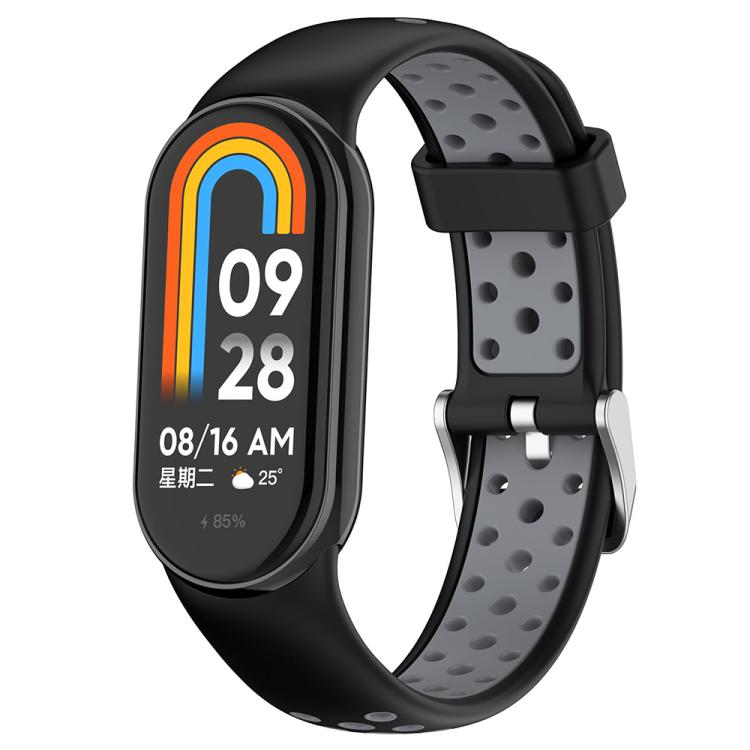 xDfind Metal Plug Two Color Silicone Watch Band