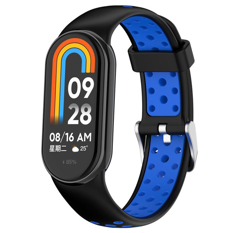 xDfind Metal Plug Two Color Silicone Watch Band