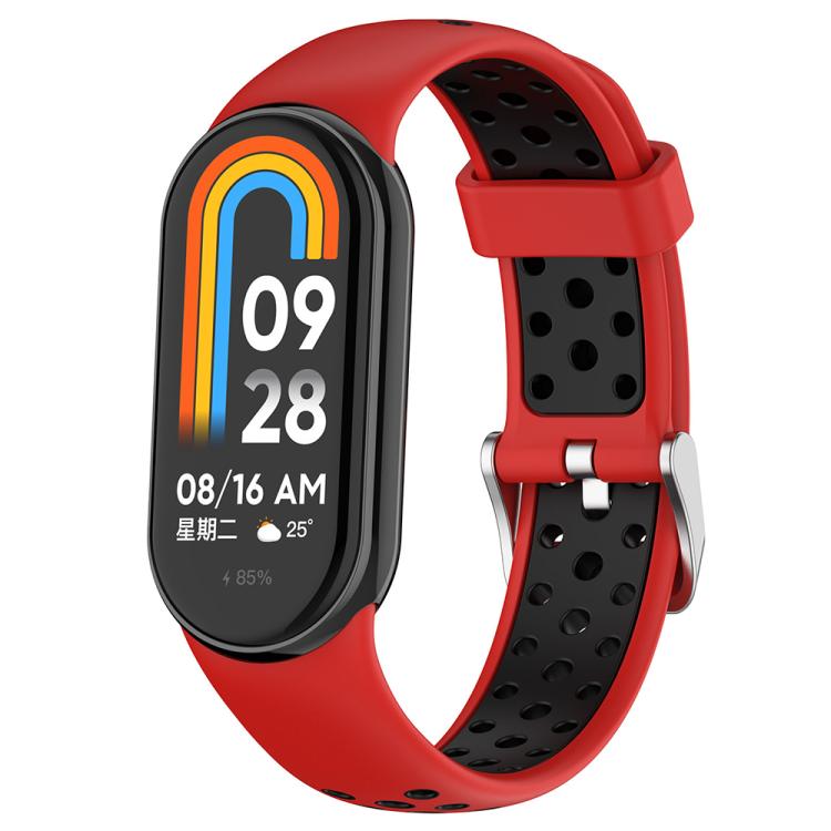 xDfind Metal Plug Two Color Silicone Watch Band