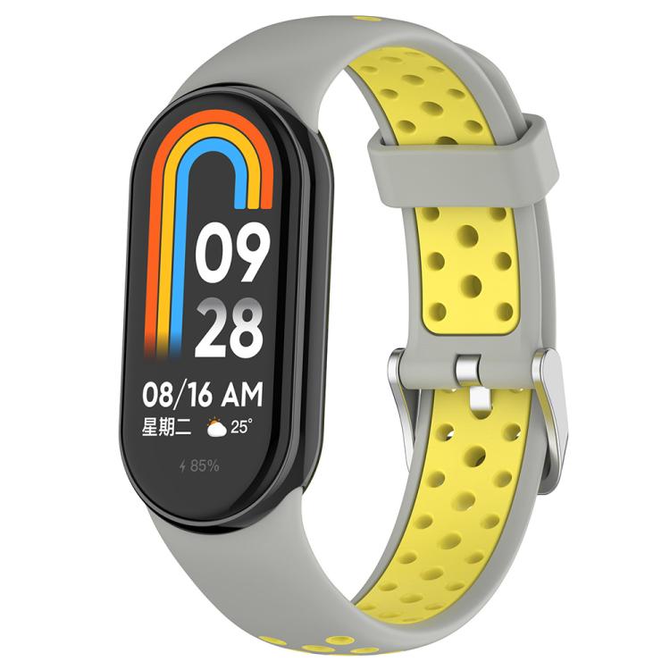 xDfind Metal Plug Two Color Silicone Watch Band