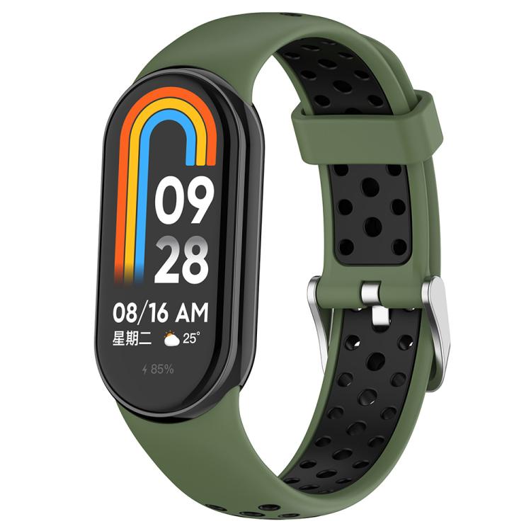 xDfind Metal Plug Two Color Silicone Watch Band