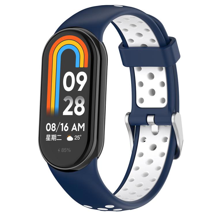xDfind Metal Plug Two Color Silicone Watch Band