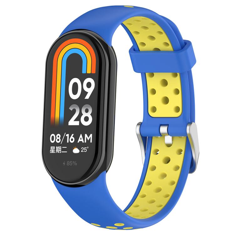 xDfind Metal Plug Two Color Silicone Watch Band