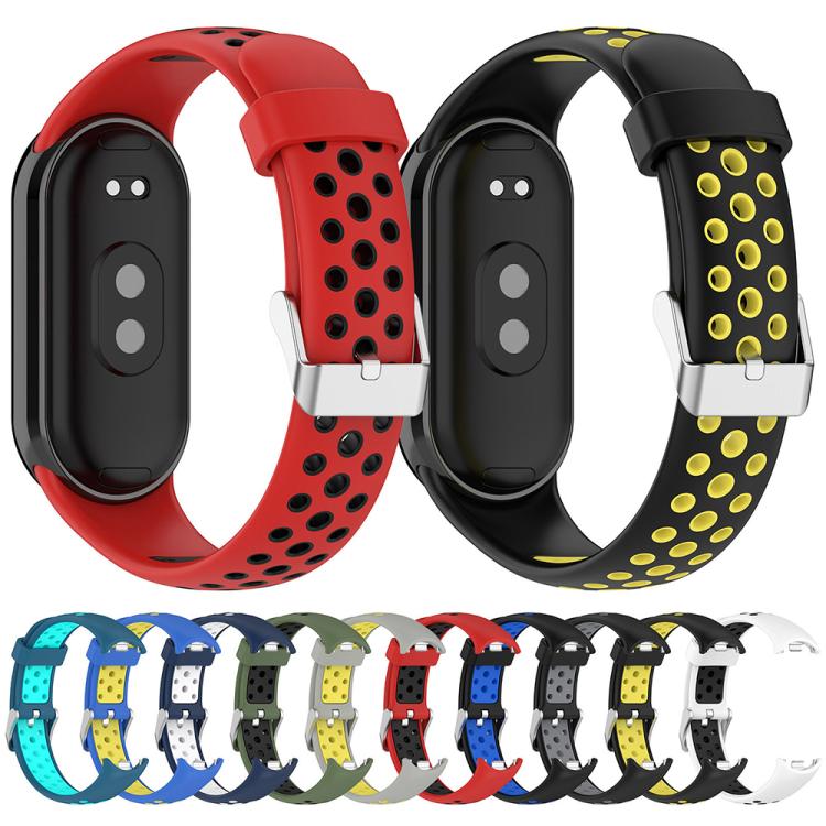 xDfind Metal Plug Two Color Silicone Watch Band