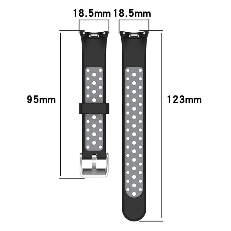 xDfind Metal Plug Two Color Silicone Watch Band