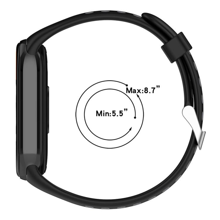 xDfind Metal Plug Two Color Silicone Watch Band