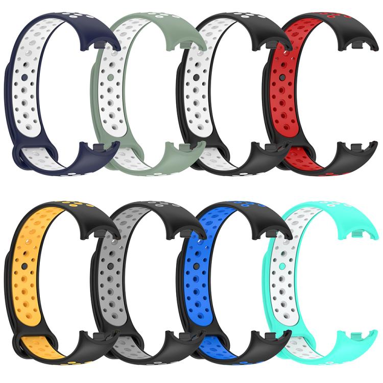 xDfind Reverse Buckle Two Color Silicone Sports Watch Band