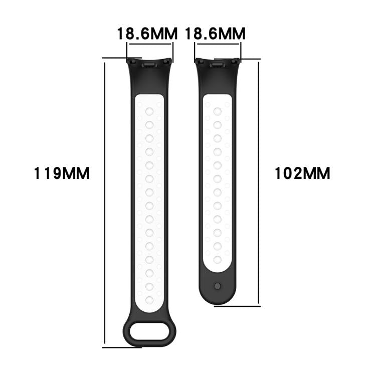 xDfind Reverse Buckle Two Color Silicone Sports Watch Band