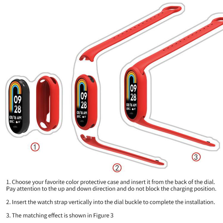 xDfind Silicone Watch Protective Cover, For Xiaomi Smart Band 10 / 9 / 8