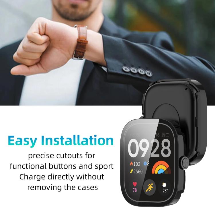 xDfind Tempered Film Integrated PC Watch Protective Cover, For Redmi Watch 4