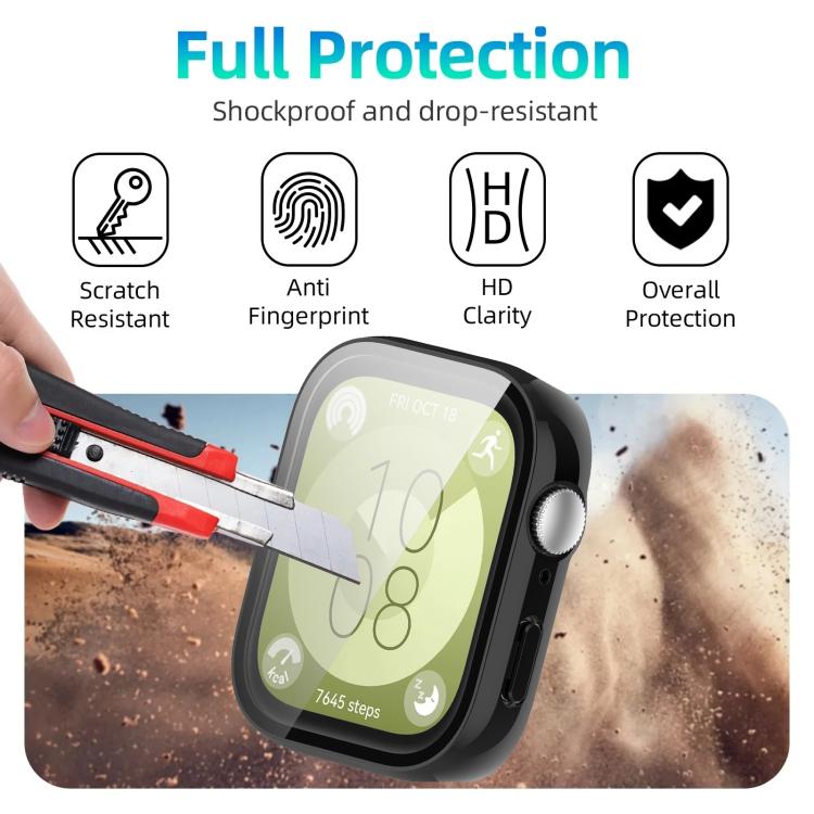 xDfind Tempered Film Integrated PC Watch Protective Cover, For Huawei Watch Fit 3