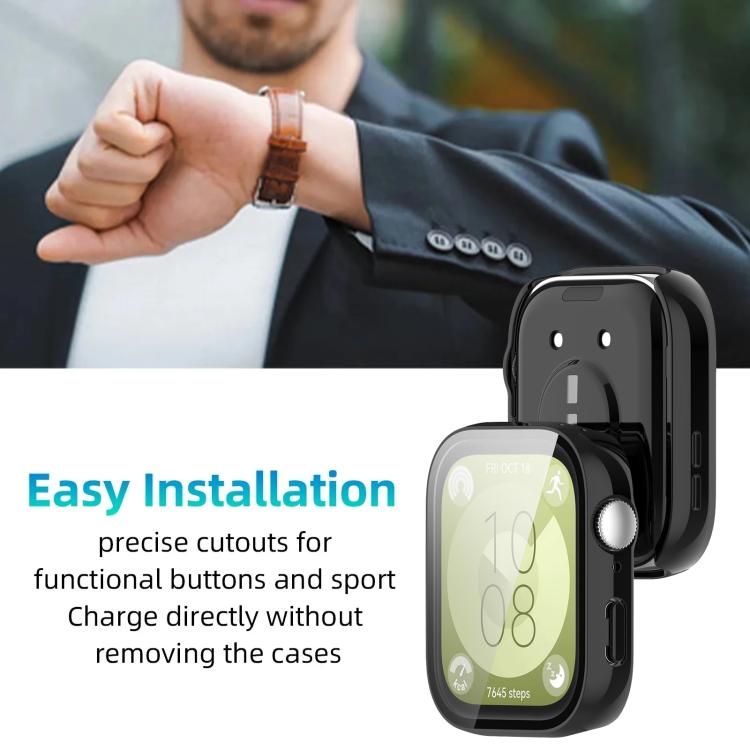 xDfind Tempered Film Integrated PC Watch Protective Cover, For Huawei Watch Fit 3