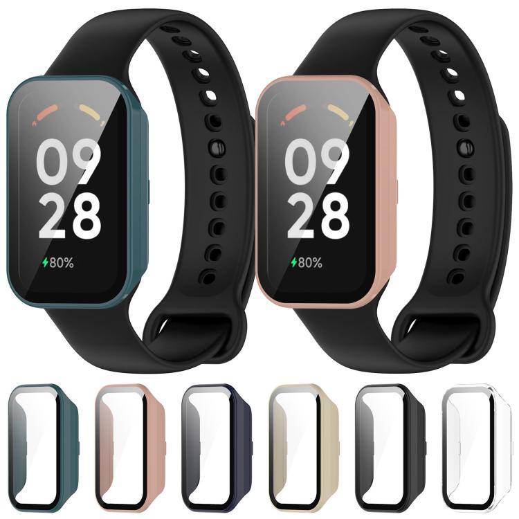 xDfind Tempered Film Integrated PC Watch Protective Cover, For Xiaomi Smart Band 8 Active / Redmi Band 2