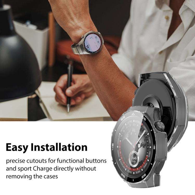 xDfind Graduated Style Tempered Film Integrated PC Watch Protective Cover, For Huawei Watch GT 5 Pro 46mm