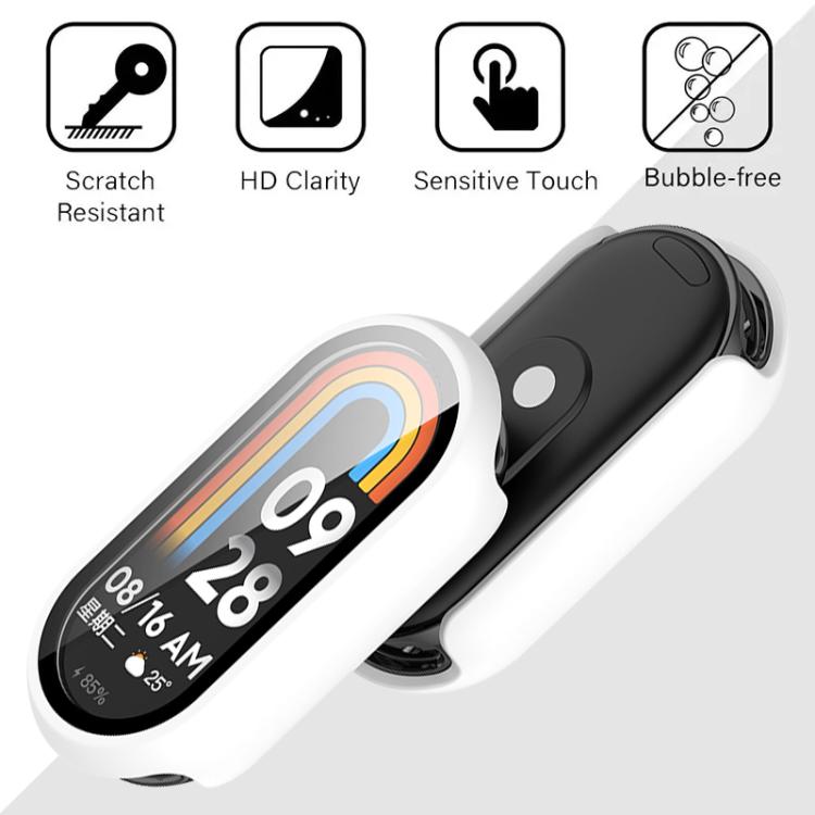 xDfind Tempered Film Integrated PC Watch Protective Cover, For Xiaomi Smart Band 9 / 9 NFC