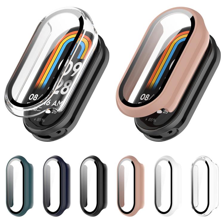 xDfind Tempered Film Integrated PC Watch Protective Cover, For Xiaomi Smart Band 9 Ceramic / 8