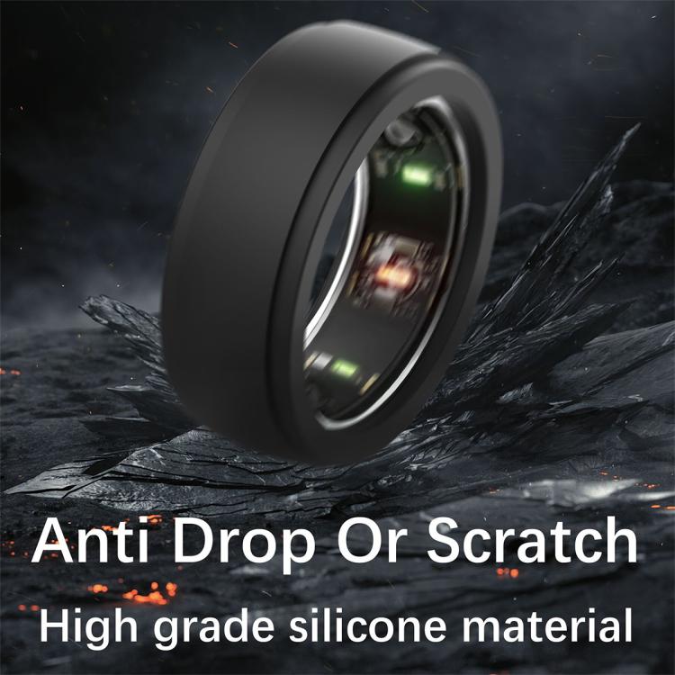 xDfind For Samsung Galaxy Ring / Oura Ring Smart Ring Silicone Solid Color Cover, M
