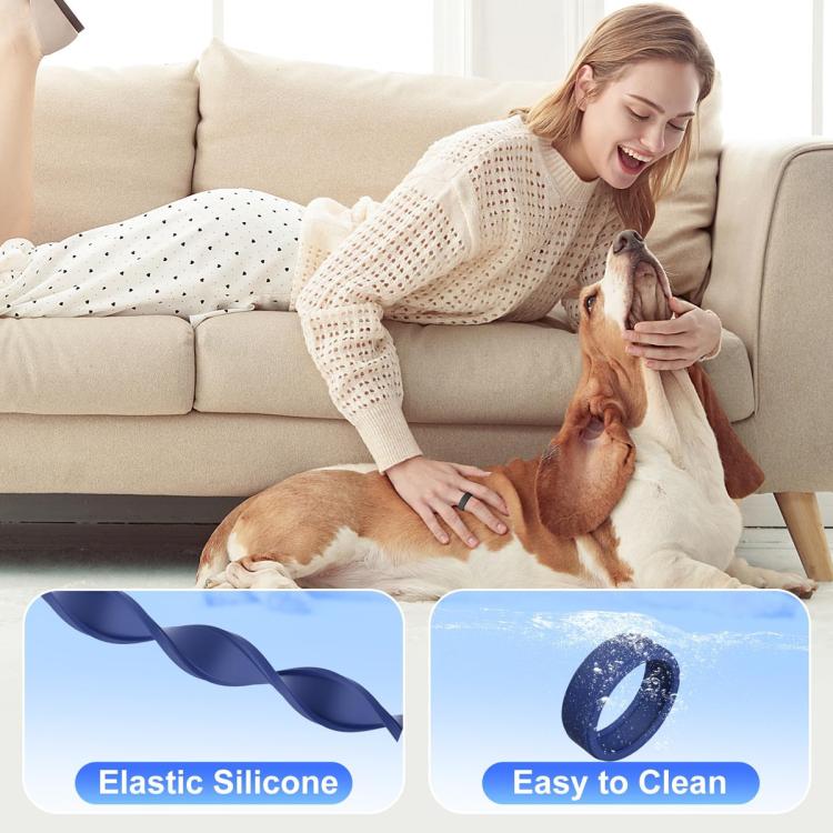 xDfind For Samsung Galaxy Ring / Oura Ring Smart Ring Silicone Solid Color Cover, M