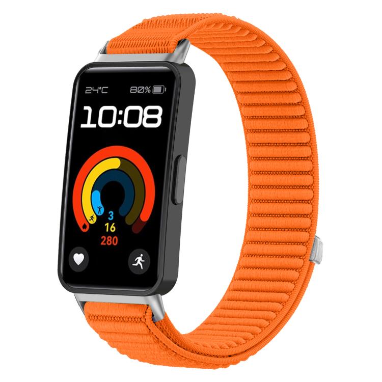 xDfind Woven Nylon Hook And Loop Fastener Metal Interface Watch Band