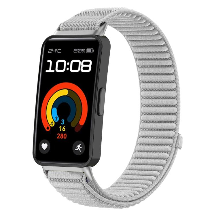 xDfind Woven Nylon Hook And Loop Fastener Metal Interface Watch Band