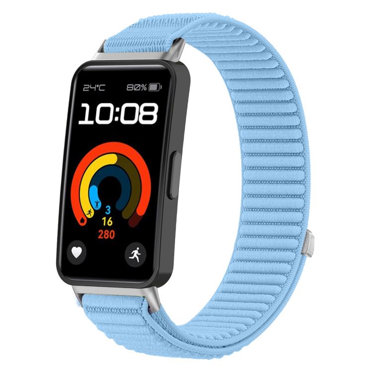 xDfind Woven Nylon Hook And Loop Fastener Metal Interface Watch Band