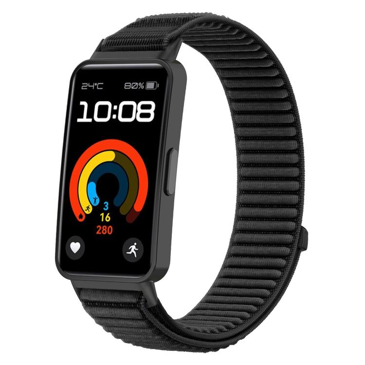 xDfind Woven Nylon Hook And Loop Fastener Metal Interface Watch Band