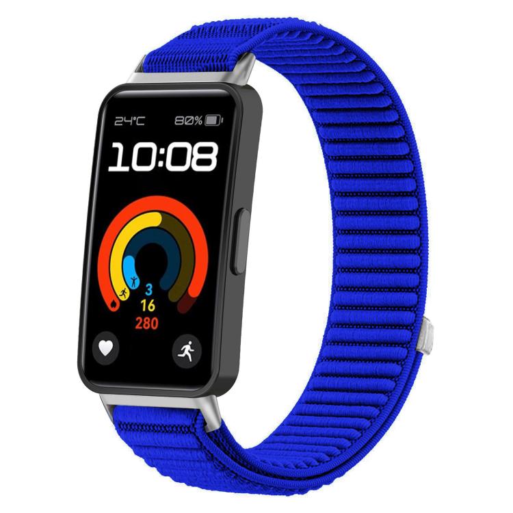 xDfind Woven Nylon Hook And Loop Fastener Metal Interface Watch Band