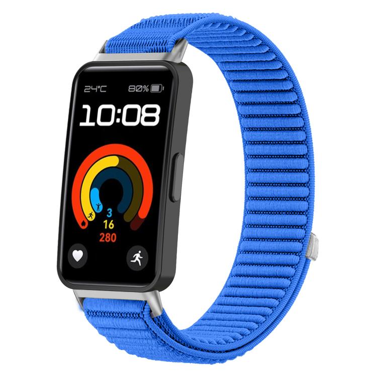 xDfind Woven Nylon Hook And Loop Fastener Metal Interface Watch Band