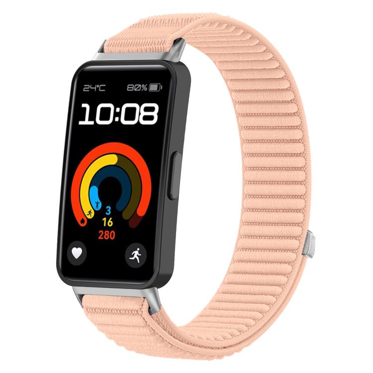 xDfind Woven Nylon Hook And Loop Fastener Metal Interface Watch Band