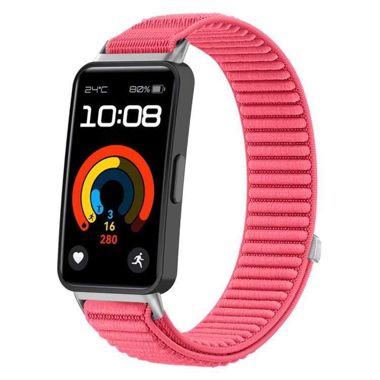 xDfind Woven Nylon Hook And Loop Fastener Metal Interface Watch Band