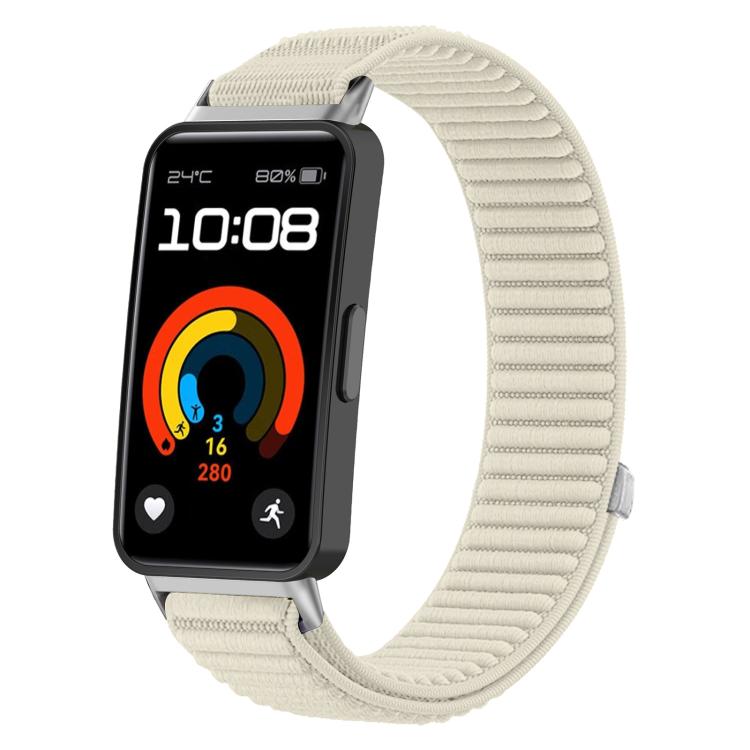 xDfind Woven Nylon Hook And Loop Fastener Metal Interface Watch Band