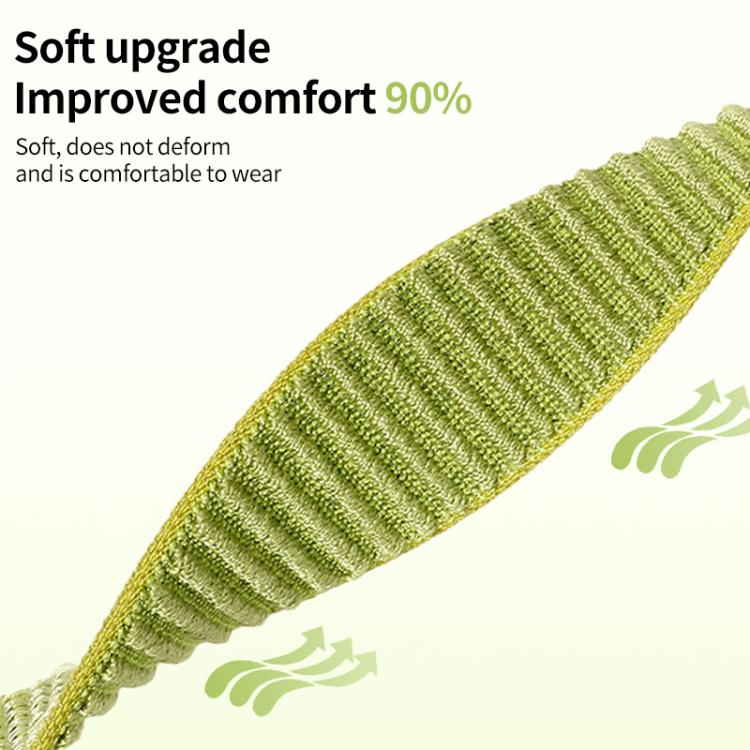 xDfind Woven Nylon Hook And Loop Fastener Metal Interface Watch Band