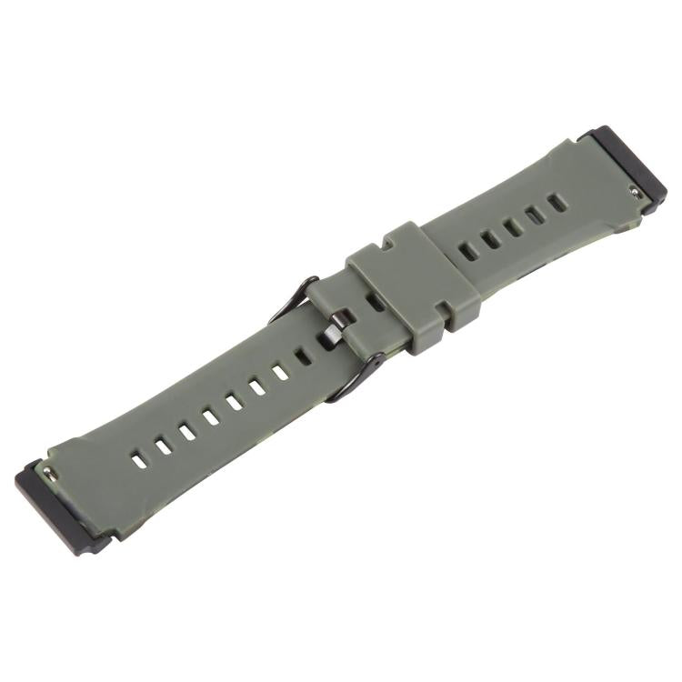 xDfind Black Connector Camouflage Print Silicone Watch Band