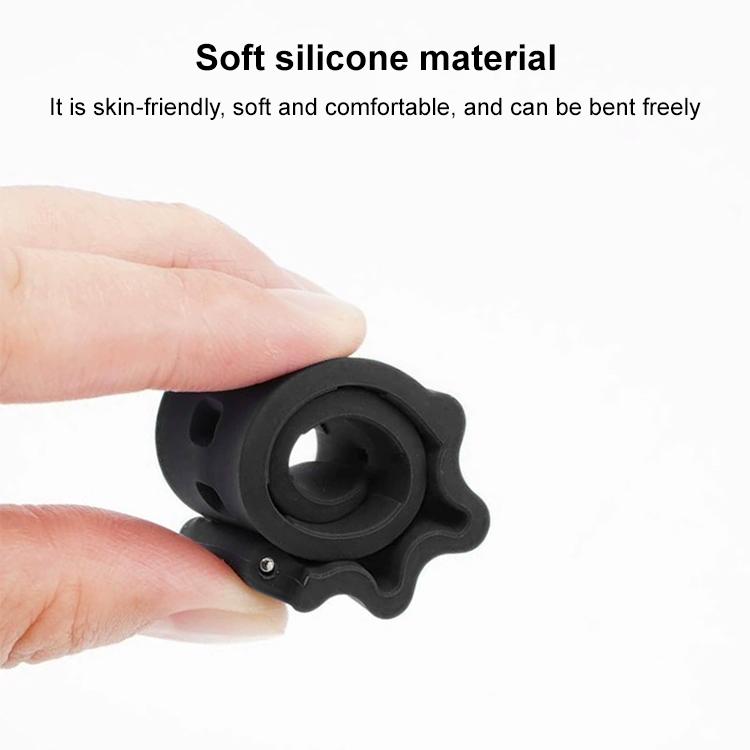 xDfind Silver Buckle Silicone Watch Band, 22mm