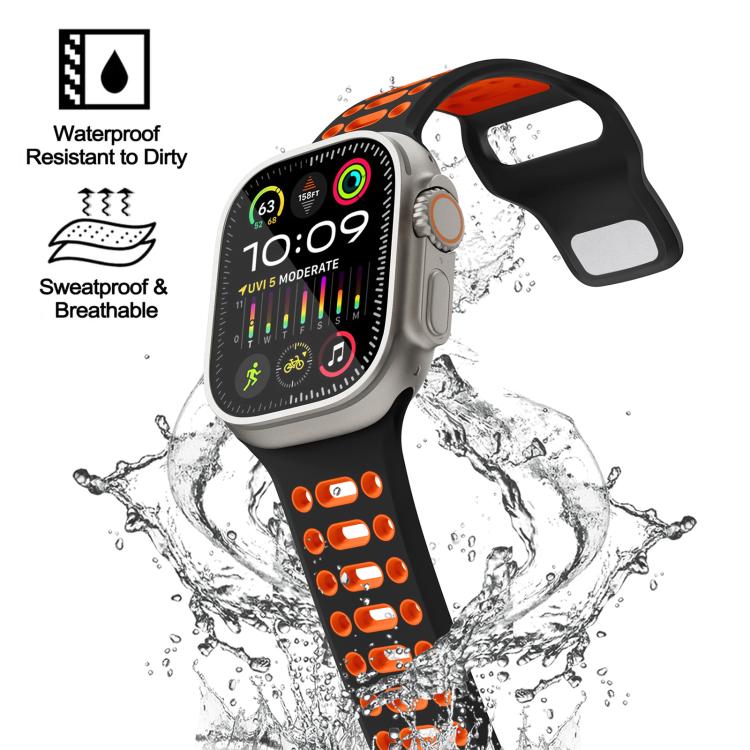 xDfind Two Color Silicone Sport Breathable Watch Band