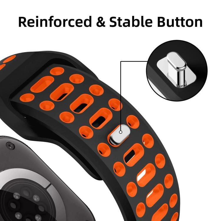 xDfind Two Color Silicone Sport Breathable Watch Band