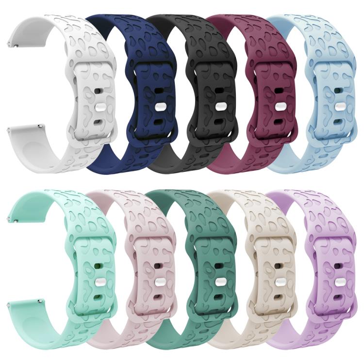 xDfind Leopard Print Silicone Watch Band, 20mm