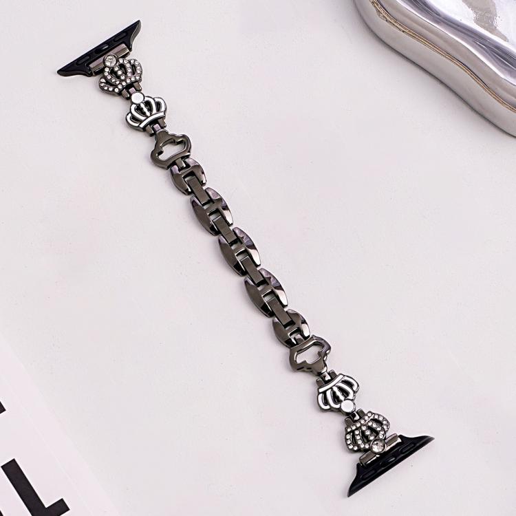 xDfind Crown Chain Bracelet Diamond Metal Watch Band, For Apple Watch 42 / 44 / 45 / 46 / 49mm