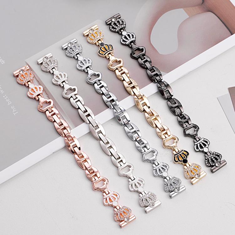 xDfind Crown Chain Bracelet Diamond Metal Watch Band
