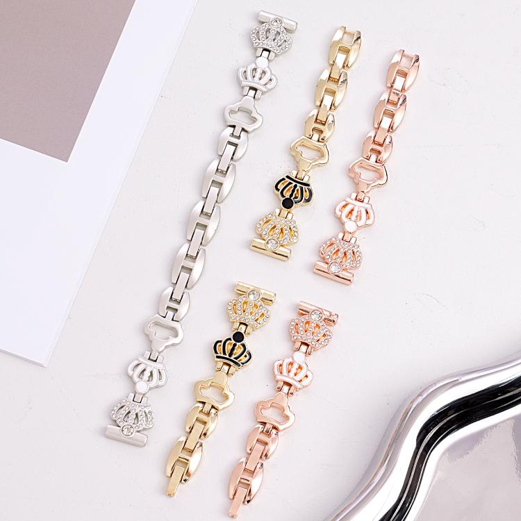 xDfind Crown Chain Bracelet Diamond Metal Watch Band, For Apple Watch 42 / 44 / 45 / 46 / 49mm