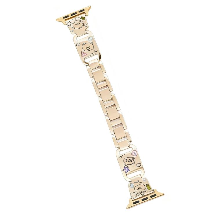 xDfind Happy Zoo Bracelet Diamond Metal Watch Band, For Apple Watch 42 / 44 / 45 / 46 / 49mm