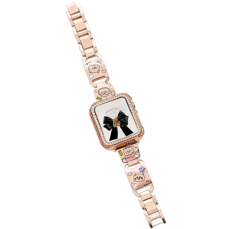 xDfind Happy Zoo Bracelet Diamond Metal Watch Band, For Apple Watch 42 / 44 / 45 / 46 / 49mm